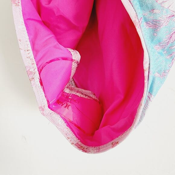 LoveShackFancy x Hurley Reversible Floral Blue & Pink One-Piece Swimsuit Medium - Picture 11 of 14